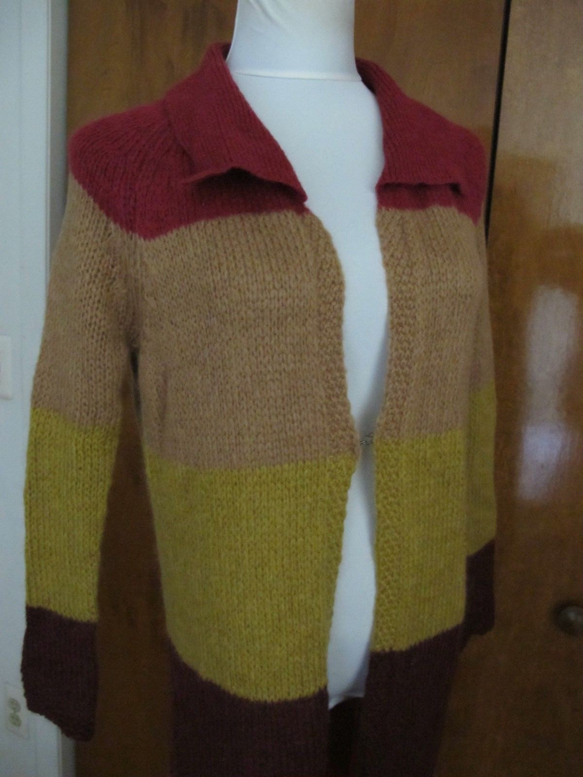 Free People Women's Multi Color Stripe Long Cardigan Size Xsmall New