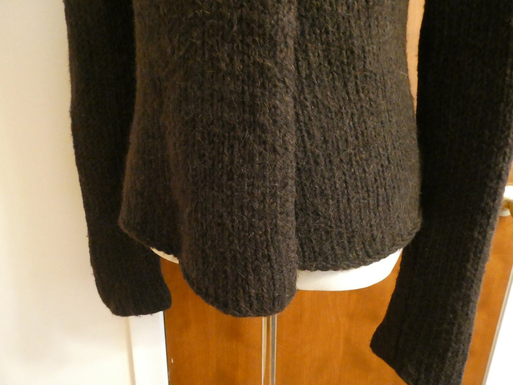 Juicy Couture Brown Wool Blend Cardigan Sweater Women’s Medium (Fits Small)