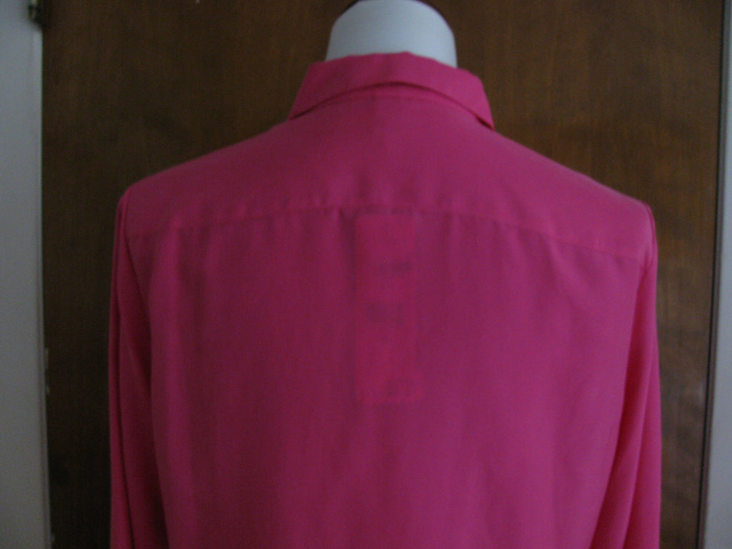 Ralph Lauren  women's cerise pink silk top medium 
