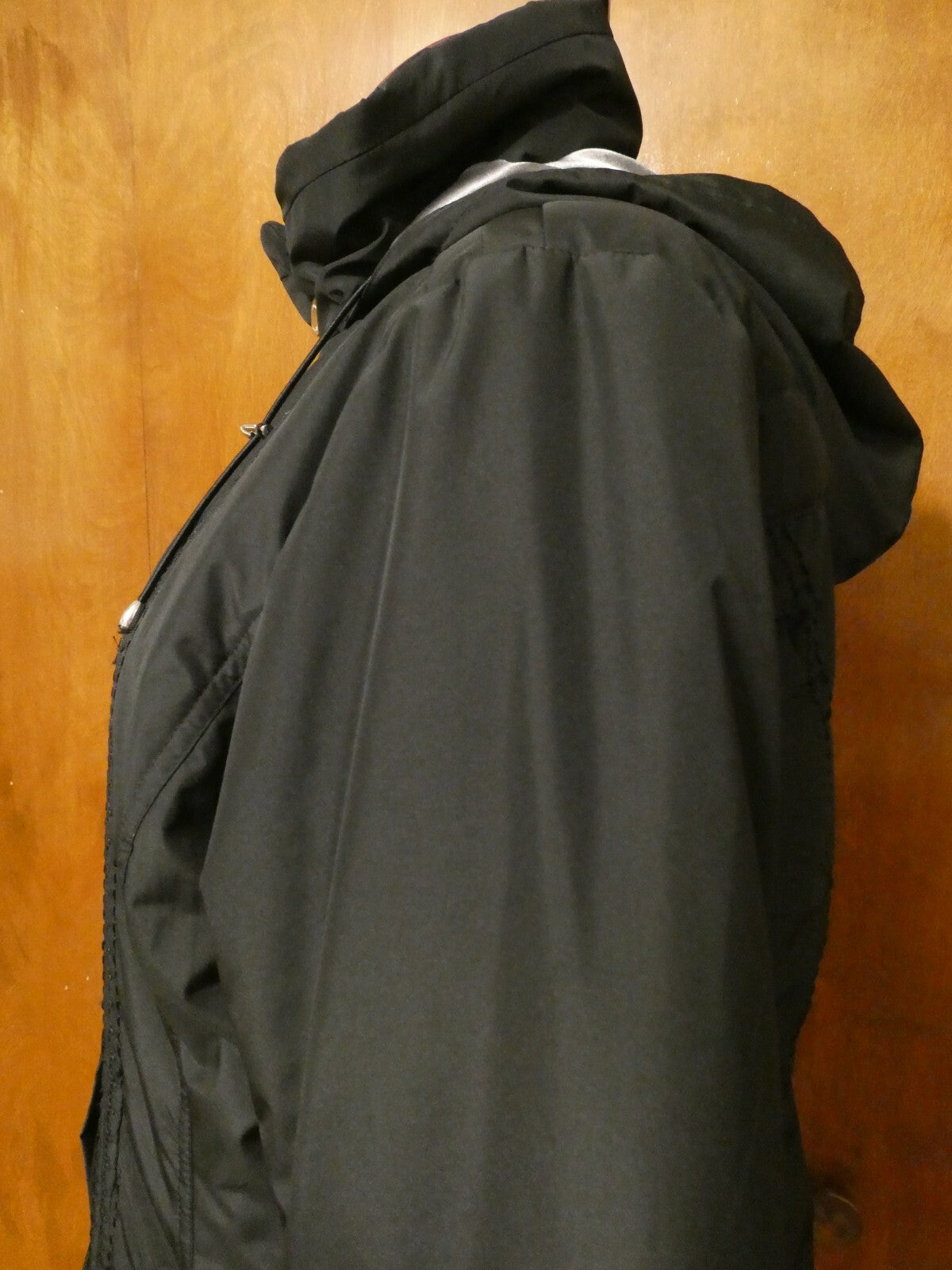 Calvin Klein Women's  Black Winter  Water Proof Hooded Coat Jacket Large
