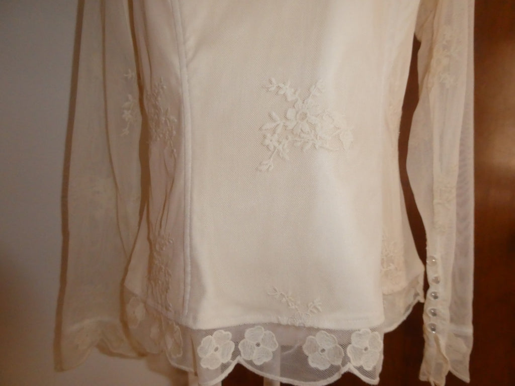 Women's tea stain embroidered lined evening top PL from Macys