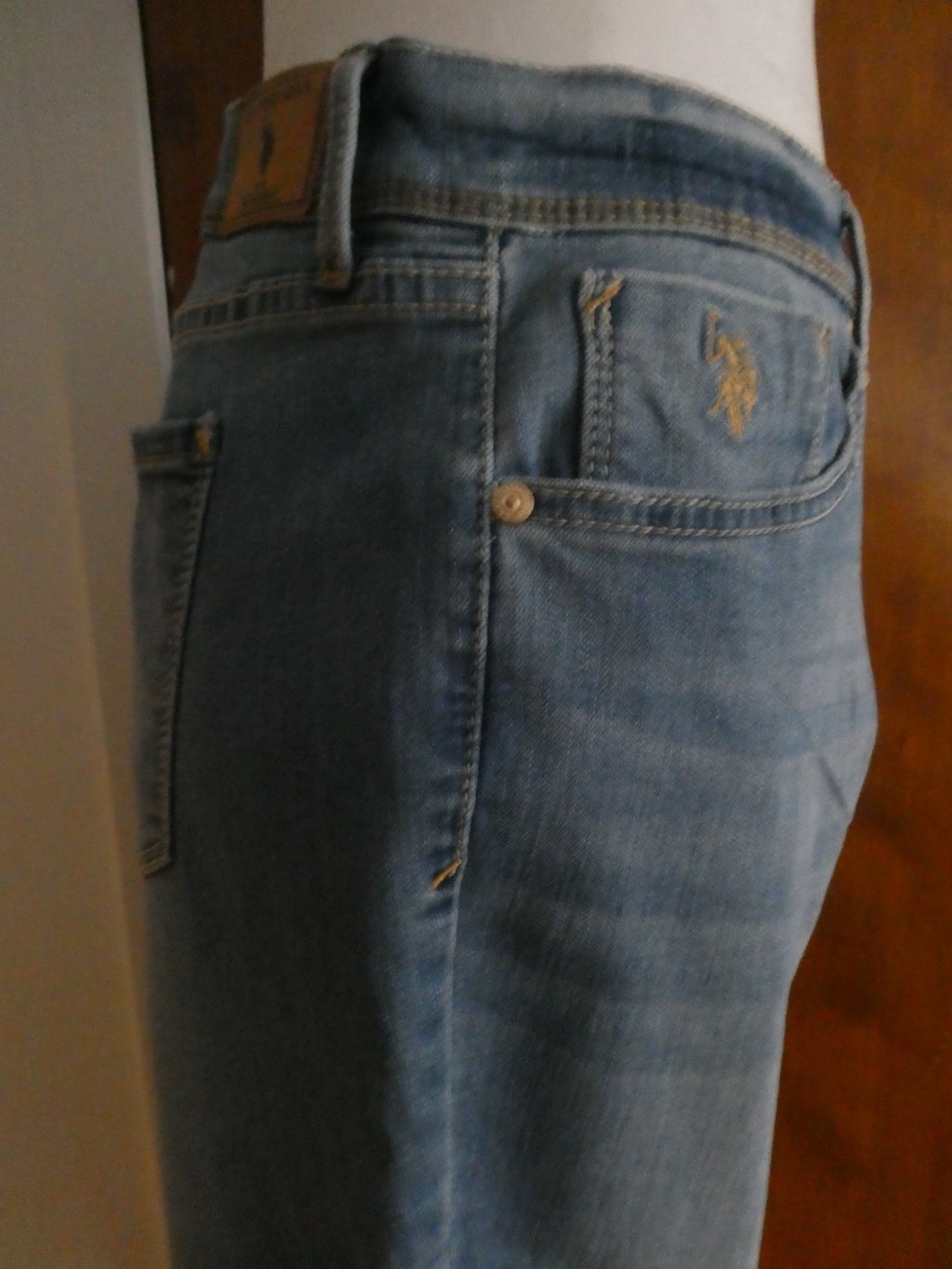 U.S. POLO ASSN. Women Blue Jeans Size 14 Regular (Tagged 16) Skinny Mid Rise NWT