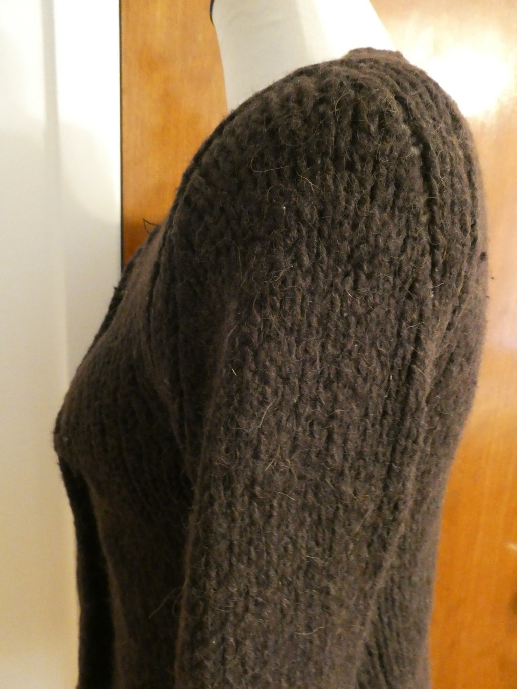Juicy Couture Brown Wool Blend Cardigan Sweater Women’s Medium (Fits Small)