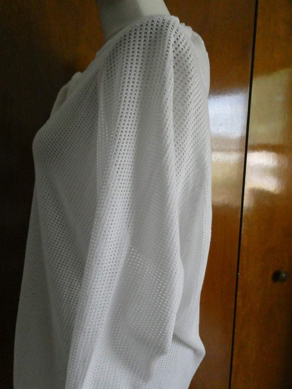 Free People Women’s White 3/4 Sleeves Tunic Long Beach Top Size M/L