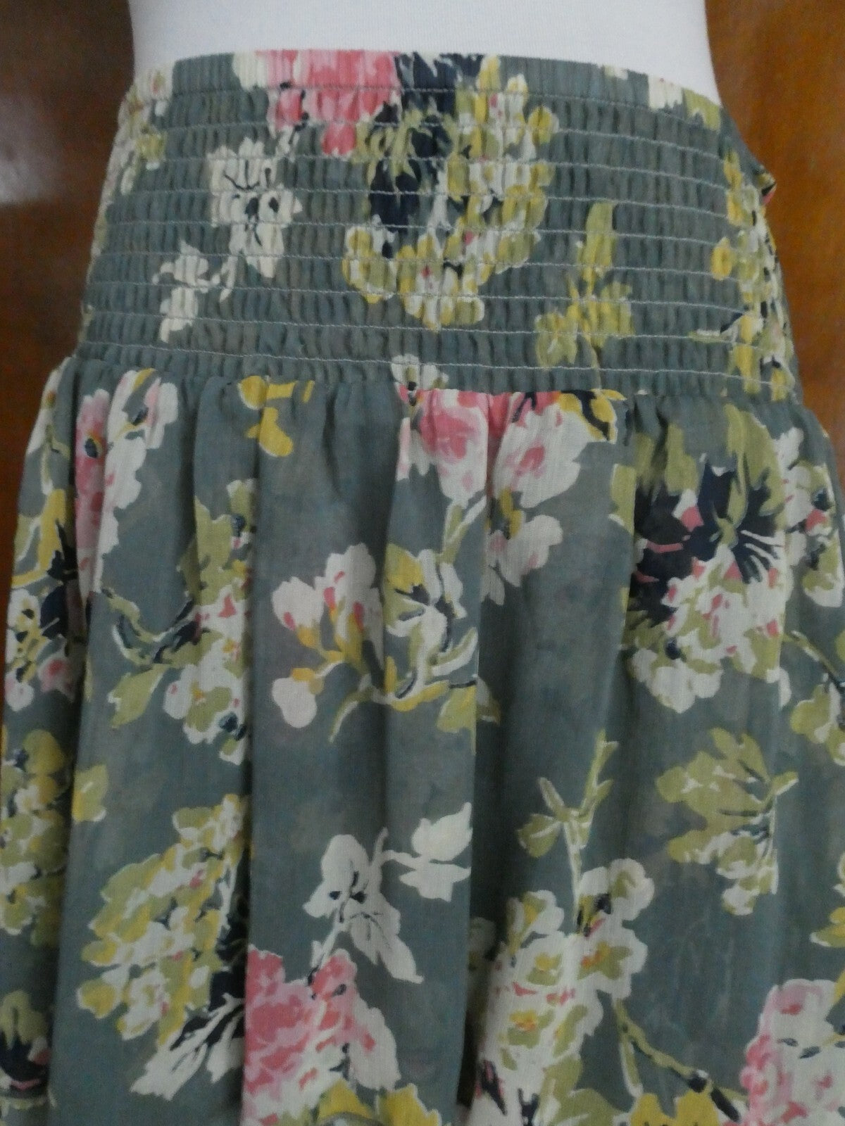 Denim & Supply Ralph Lauren Floral Printed High Low Skirt Large  