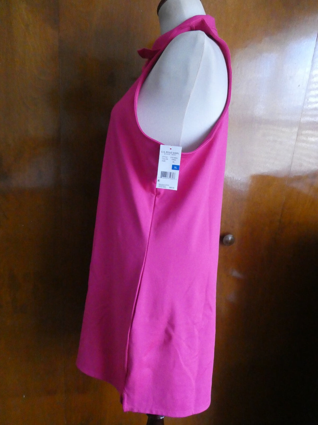 US POLO ASSN Women’s Pink USPA Sport Athletic Workout Dress Size Xlarge
