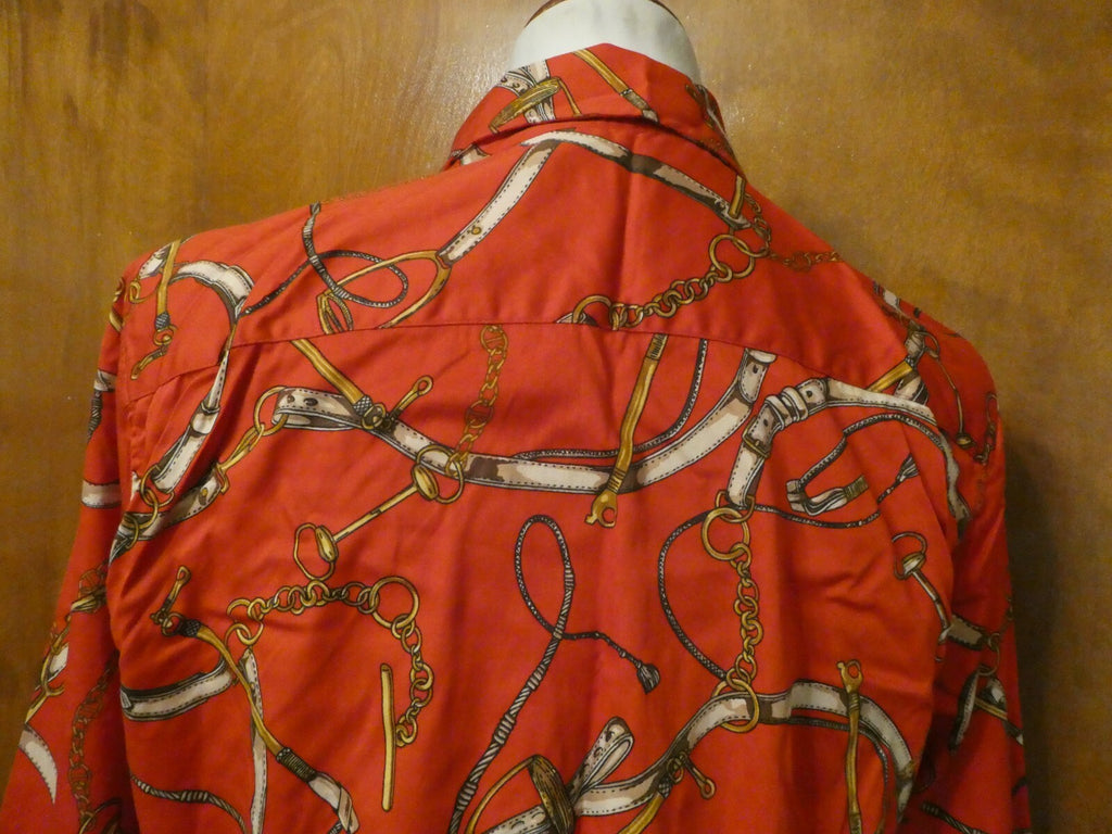 TALBOTS women's red multicolor long sleeveless cotton top size 16P