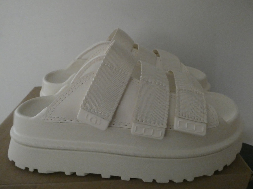 UGG Women Goldenglow Slide JSM White Platform Sandals Sz 5 New in Box W/1167430