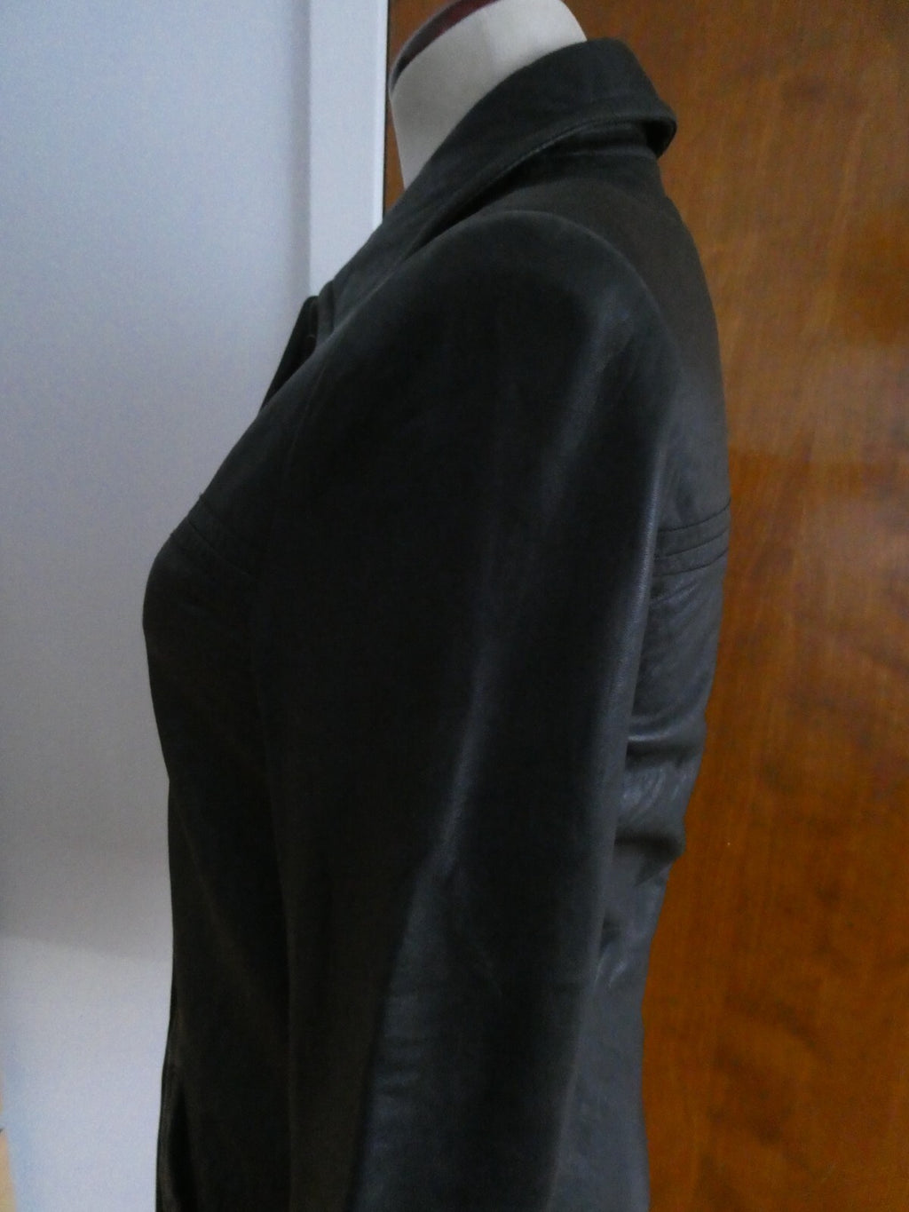 Kenneth Cole Reaction Women's Black Soft Leather Jacket/Coat P (XS)
