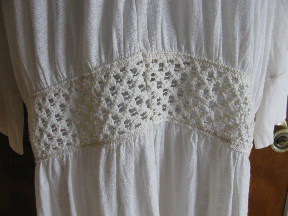 Free People Women's Ivory Soft Rayon Embroidered Mini Dress Size Medium New