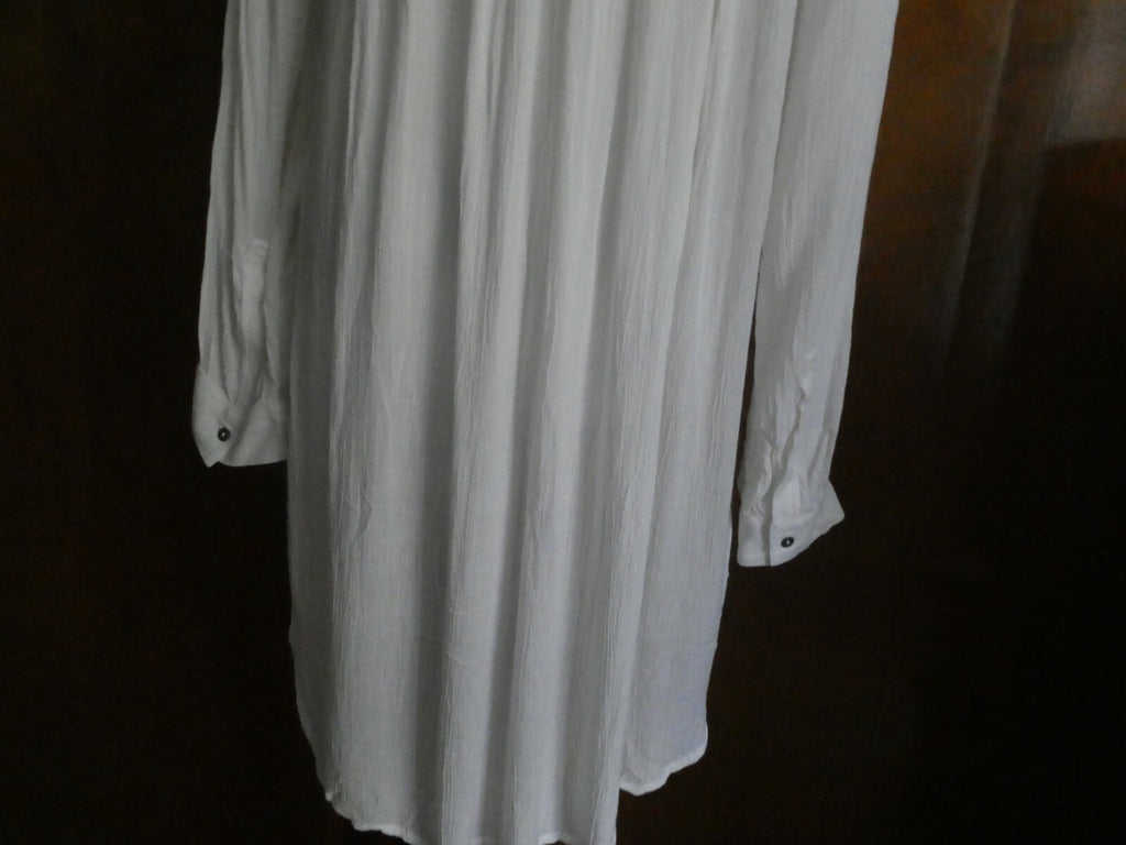 Free People women's ivory long sleeves rayon tunic top size Medium