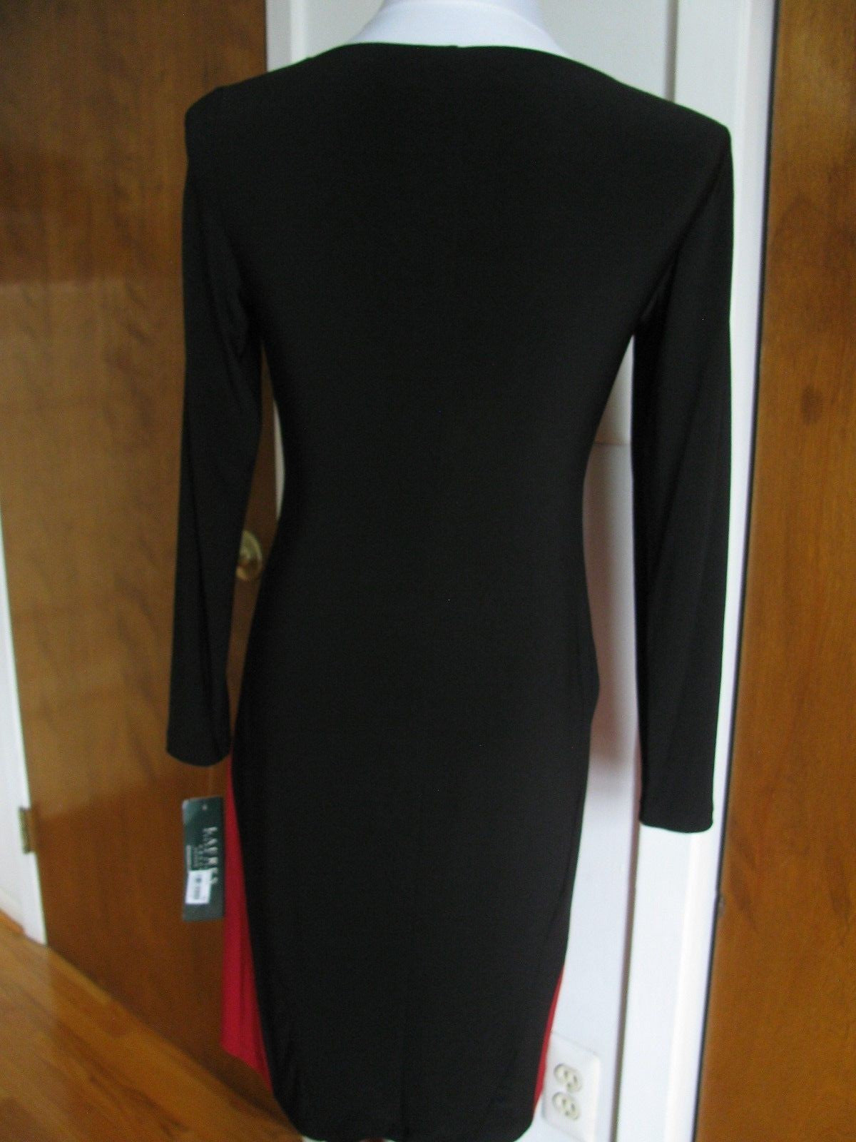 Ralph Lauren women's black red detailed dress New