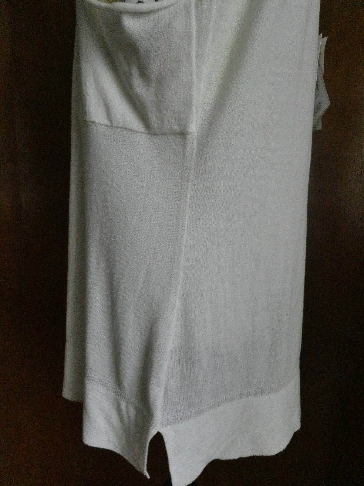 Smitten women's ivory soft cotton top size Large Style# S030236LM