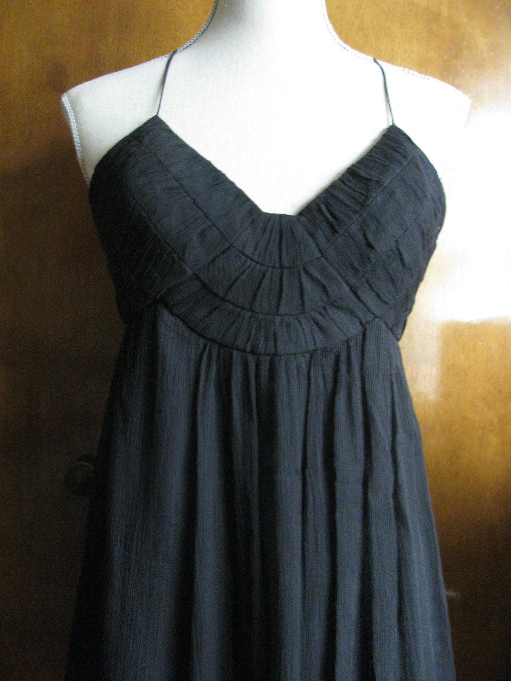 Maxandcleo women's black silk lined evening dress Size 8 NWT 