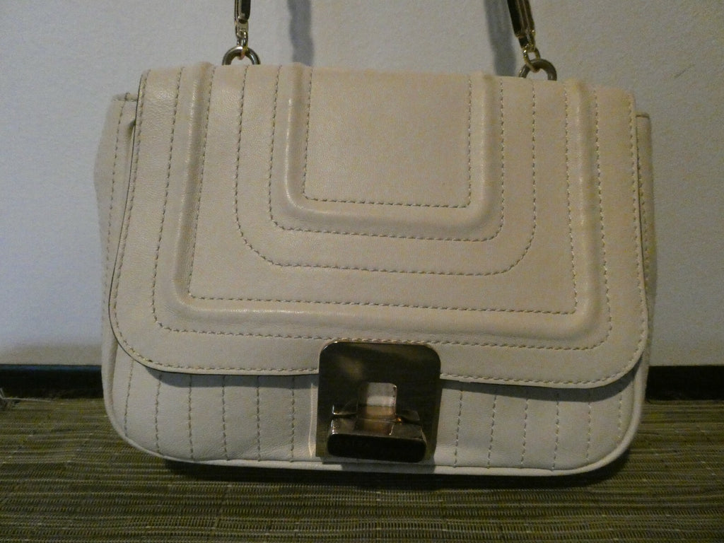 Reiss Almond Chain Strap Shoulder Crossbody Purse Leather Handbag Tote 