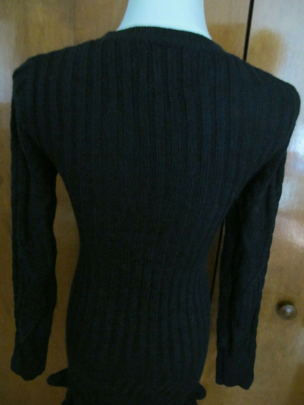 UNIF Women's Black Detailed Sweater Mini Dress Medium(fits Small)