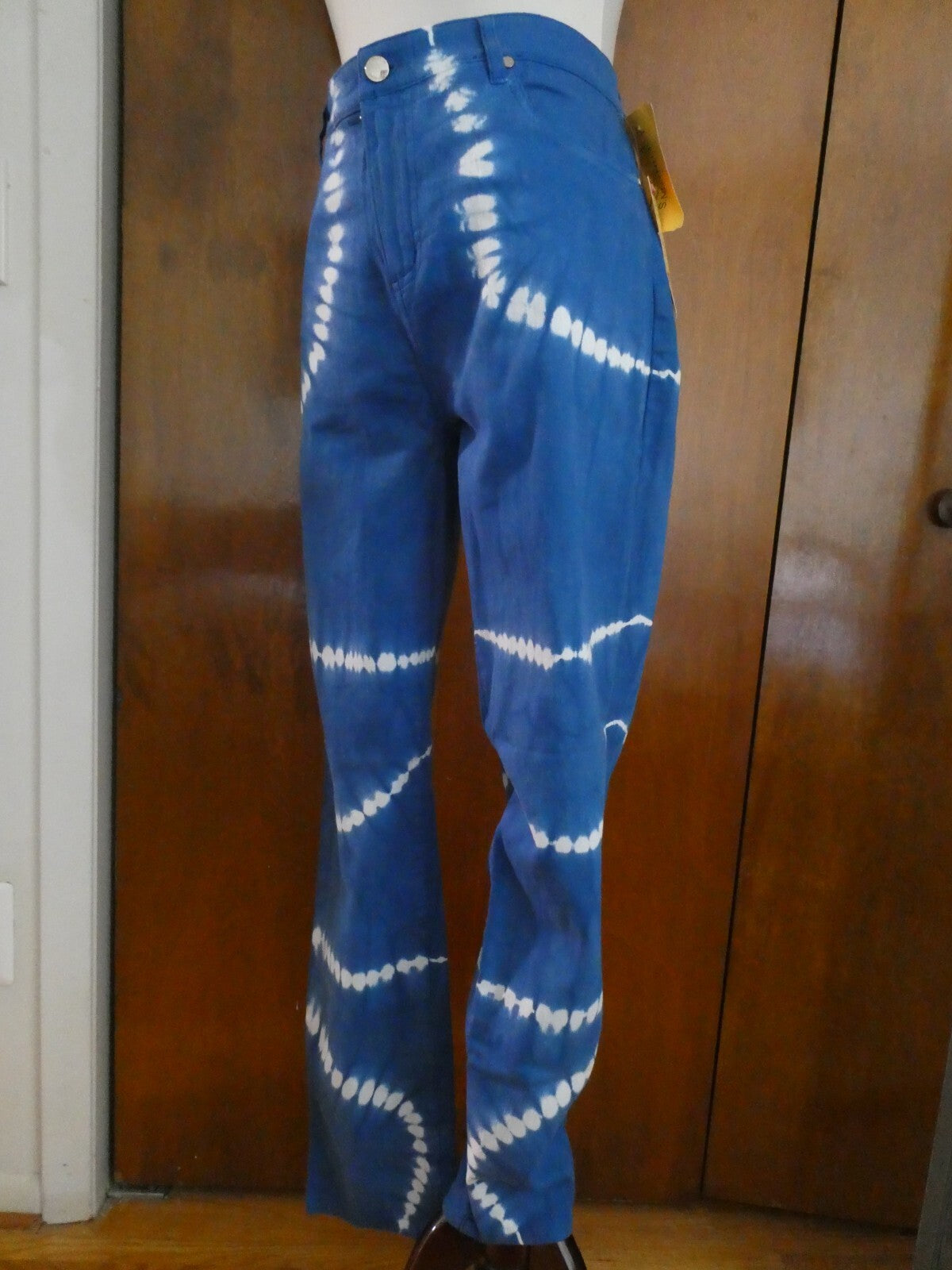 Catherine Malandrino Women's Blue/White Denim Pants Size 32 (fits USA Size 12)