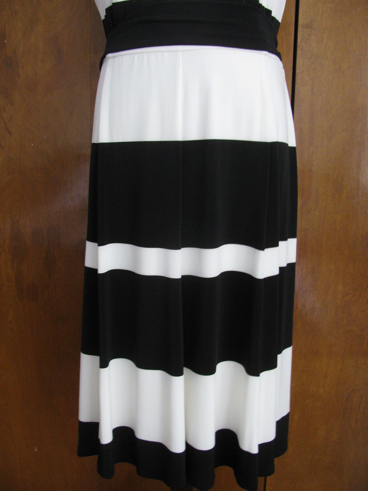 Lauren Ralph Lauren women's black ivory lined dress New