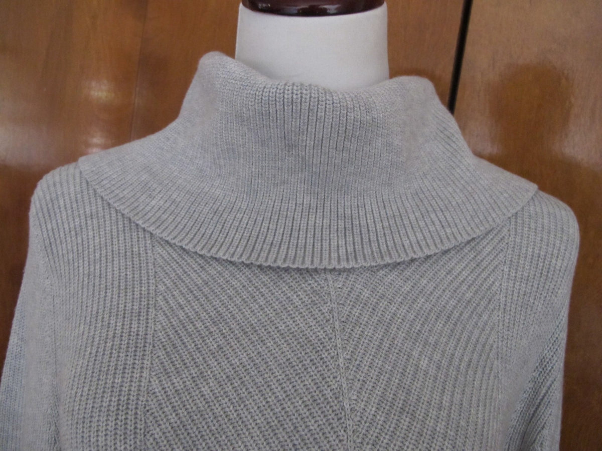 Ralph Lauren Women's Gray Classic Fit Cowl Neck Sweater Dress New