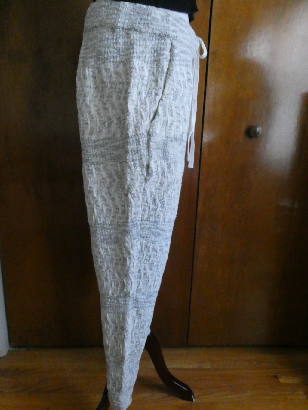 Free People Women's Ivory Comb Jogger Pants 