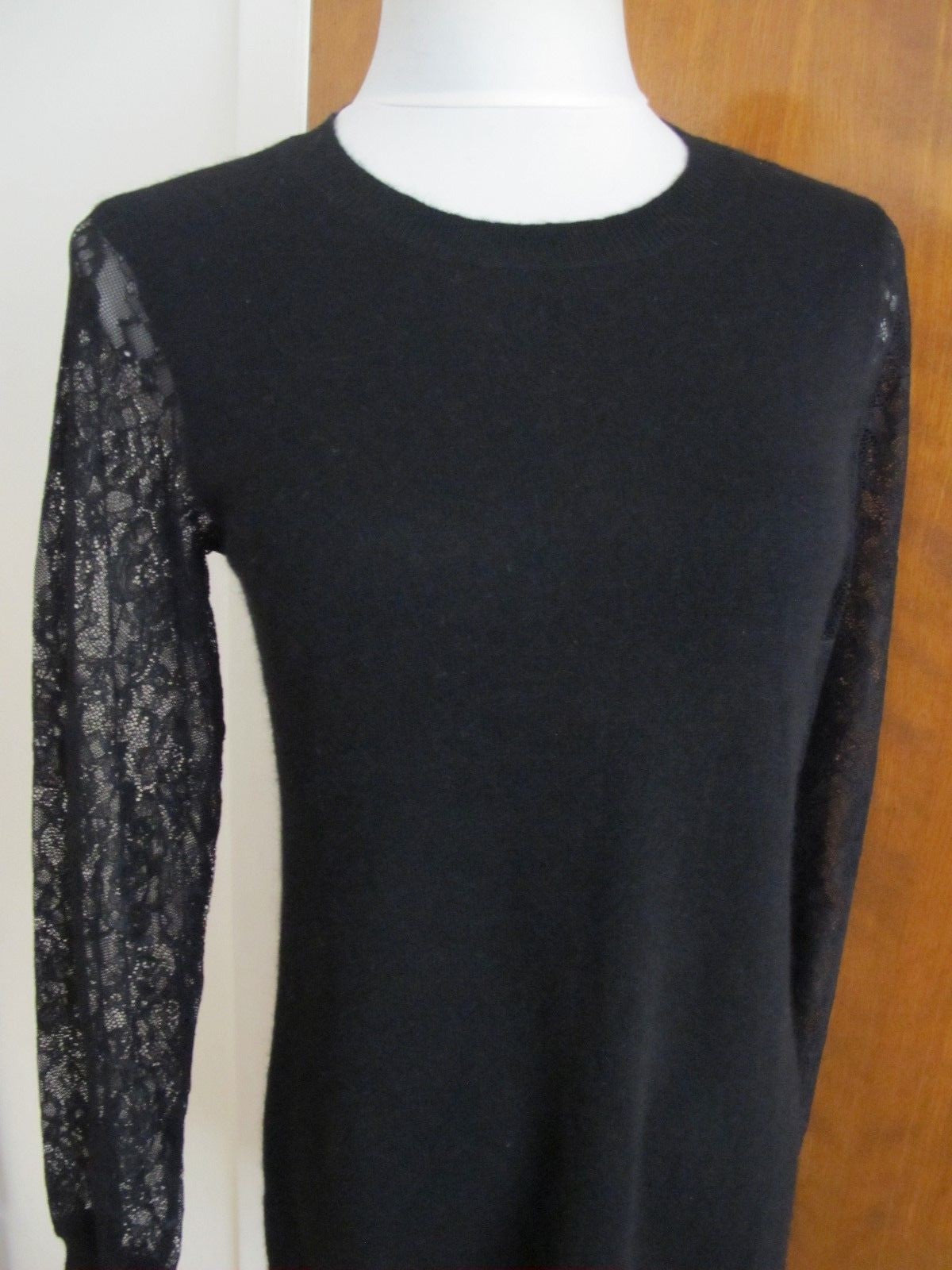 Bloomingdale’s women’s black luxe cashmere classic evening sweater dress 