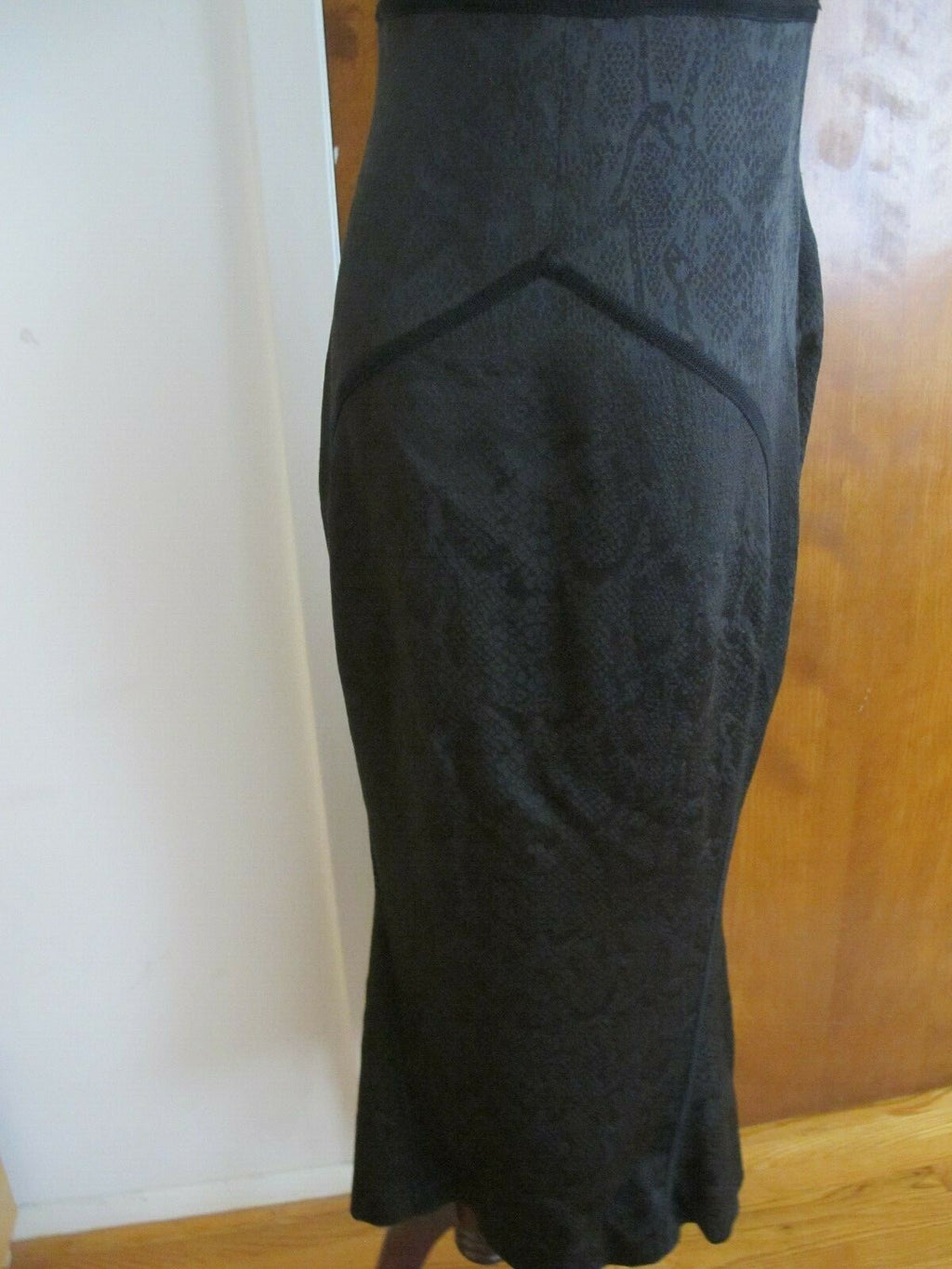 Emanual Ungaro Vestimenta Spa Black Stunning Dress Sz Euro 42- US 10 Paris New