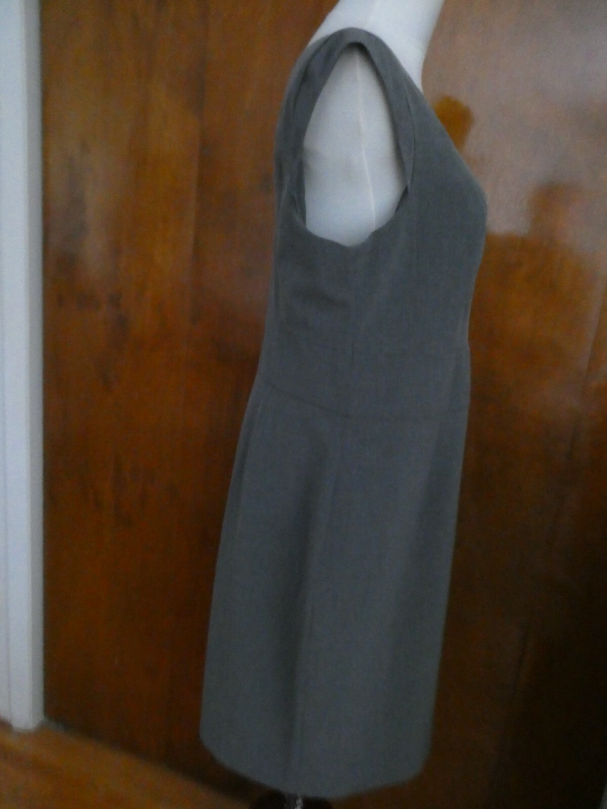 Off 5th Saks Fifth Avenue Women's Black Label Gray Lined Dress 14 (fits 12)