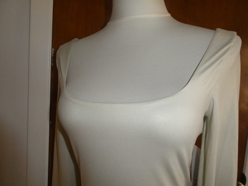 Lululemon Bodysuit Wundermost Nulu Long Sleeve Gray Soft with Subtle Shine Large