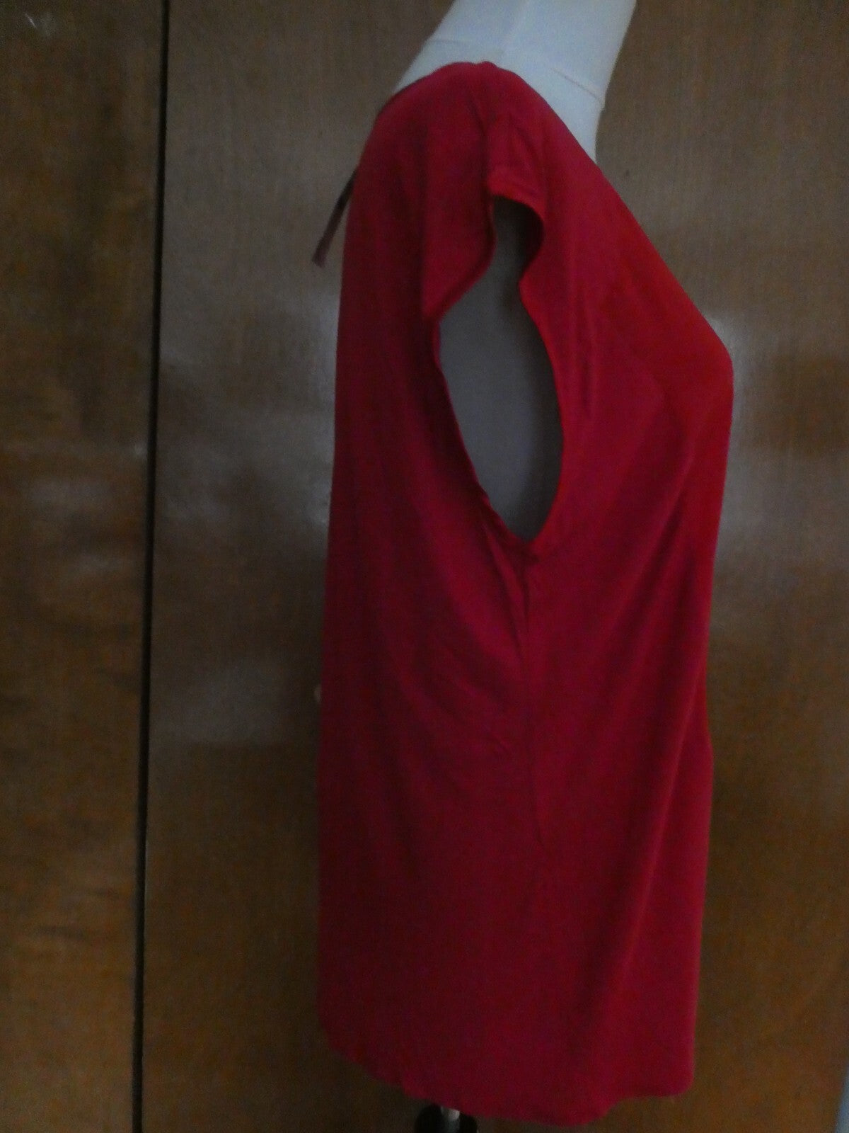 Gap women's red detailed rayon top size Large