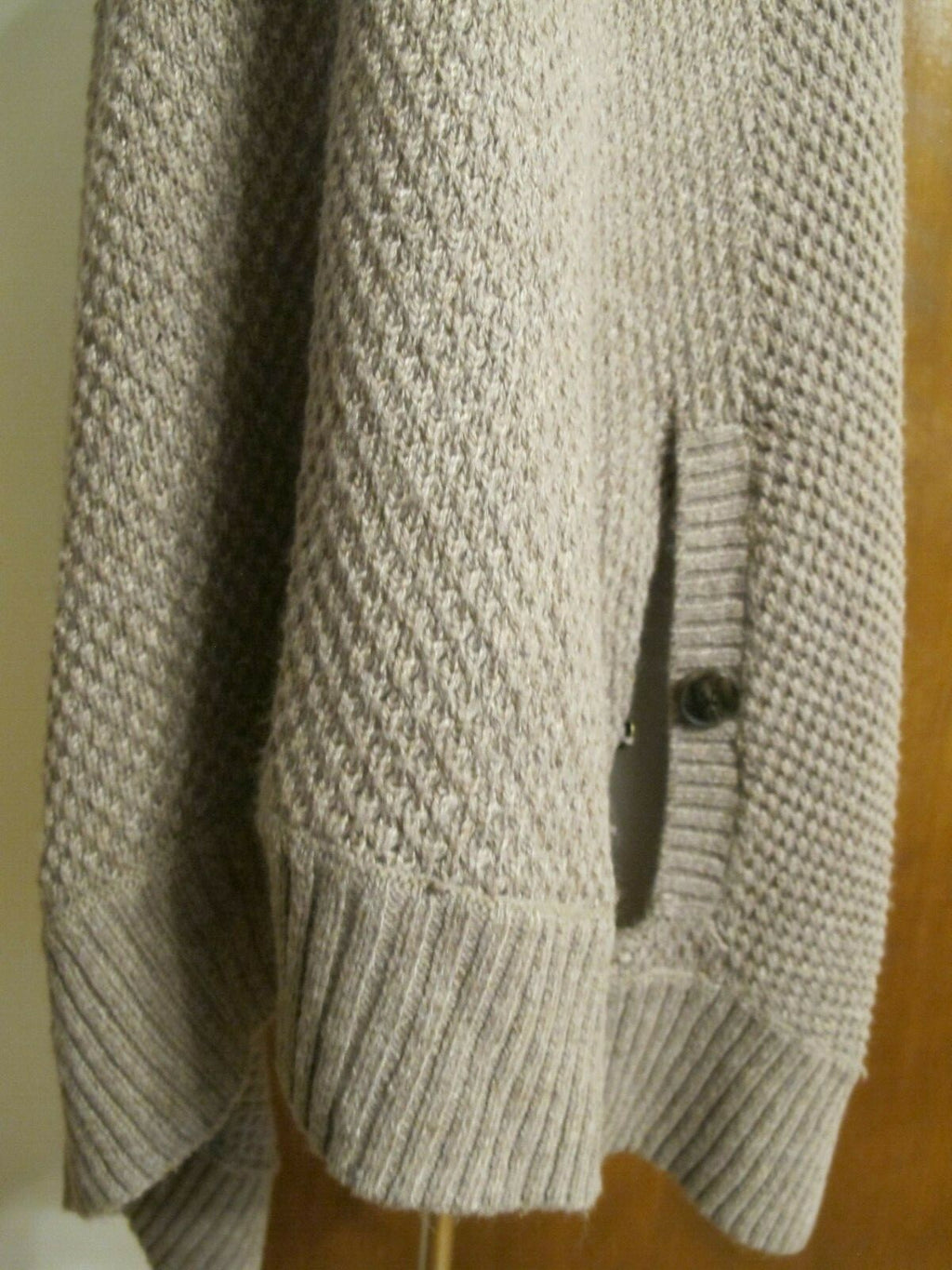 Gap Poncho  Women's Beige With Pockets Medium