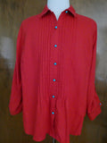 Jones New York Sport Woman 100% linen red long sleeves stylish top