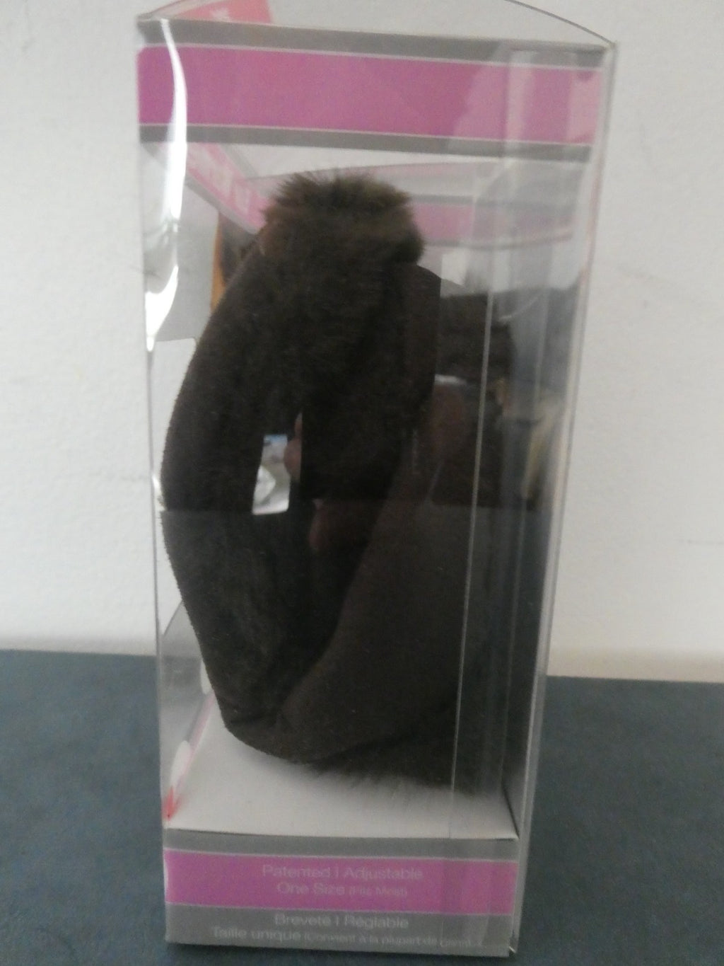 180s Winterlude women cozy fleece ear behind the head brown adjustable one size