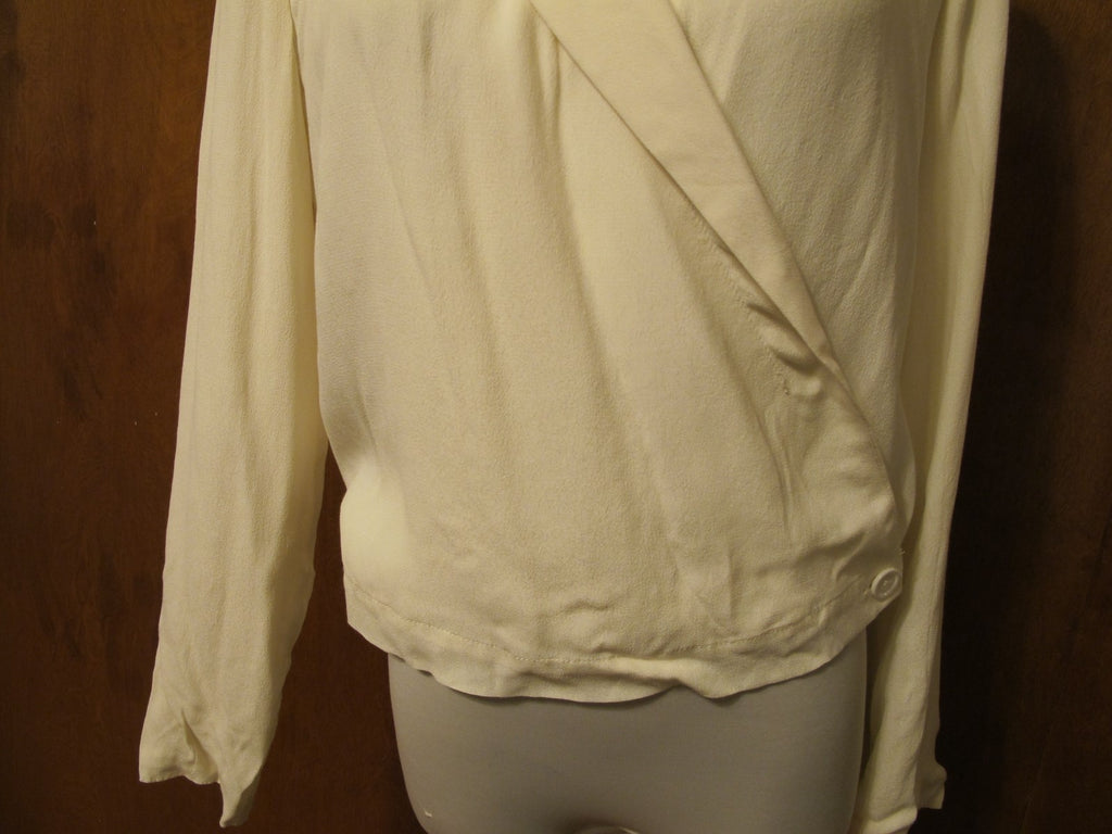Anthropologie Sttitwa women's off white lined evening blazer size 0