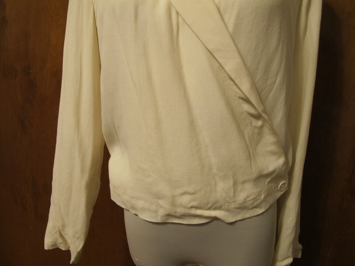 Anthropologie Sttitwa women's off white lined evening blazer size 0