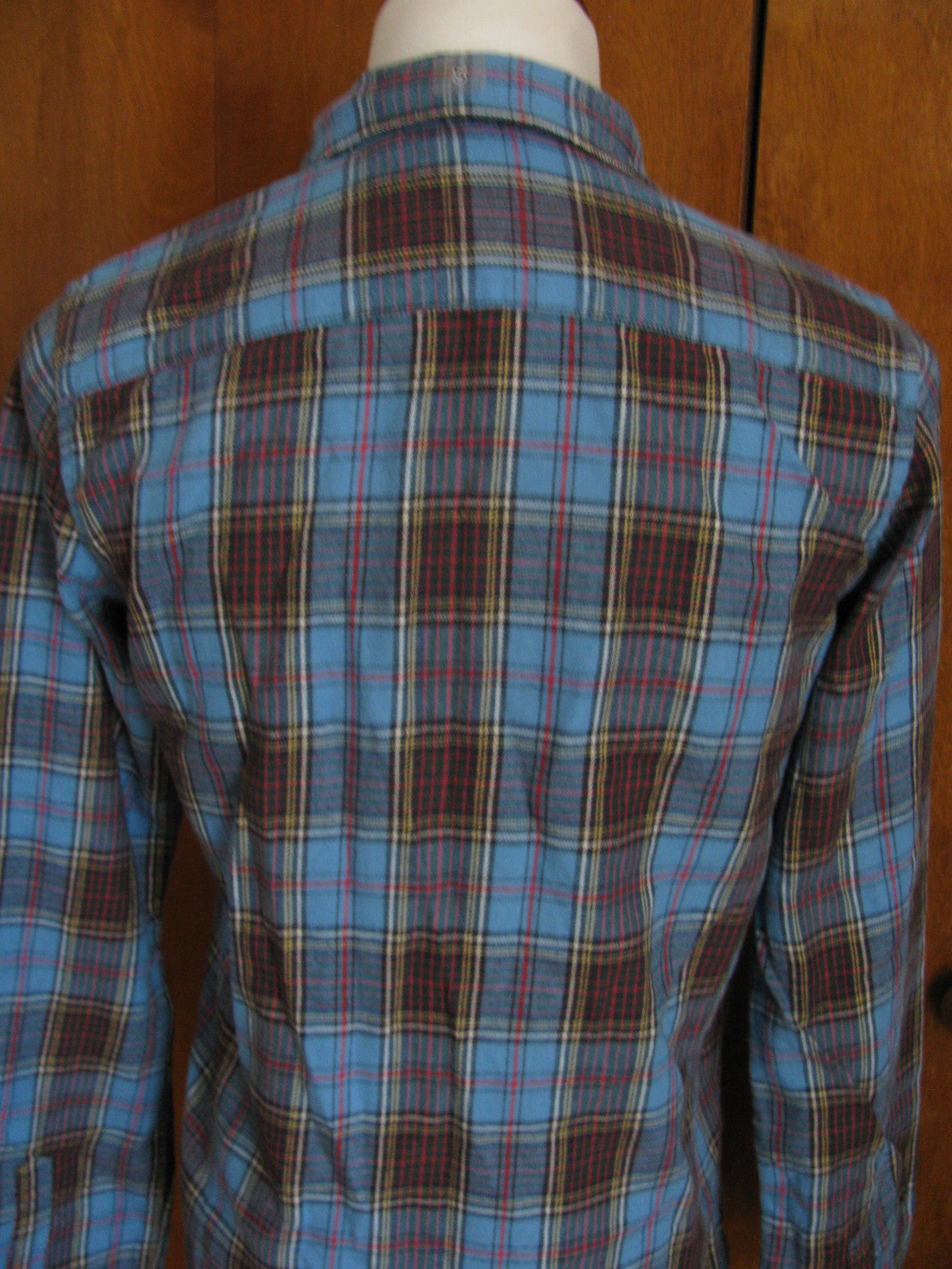 UNI QLO women’s flannel check long sleeve shirt Small