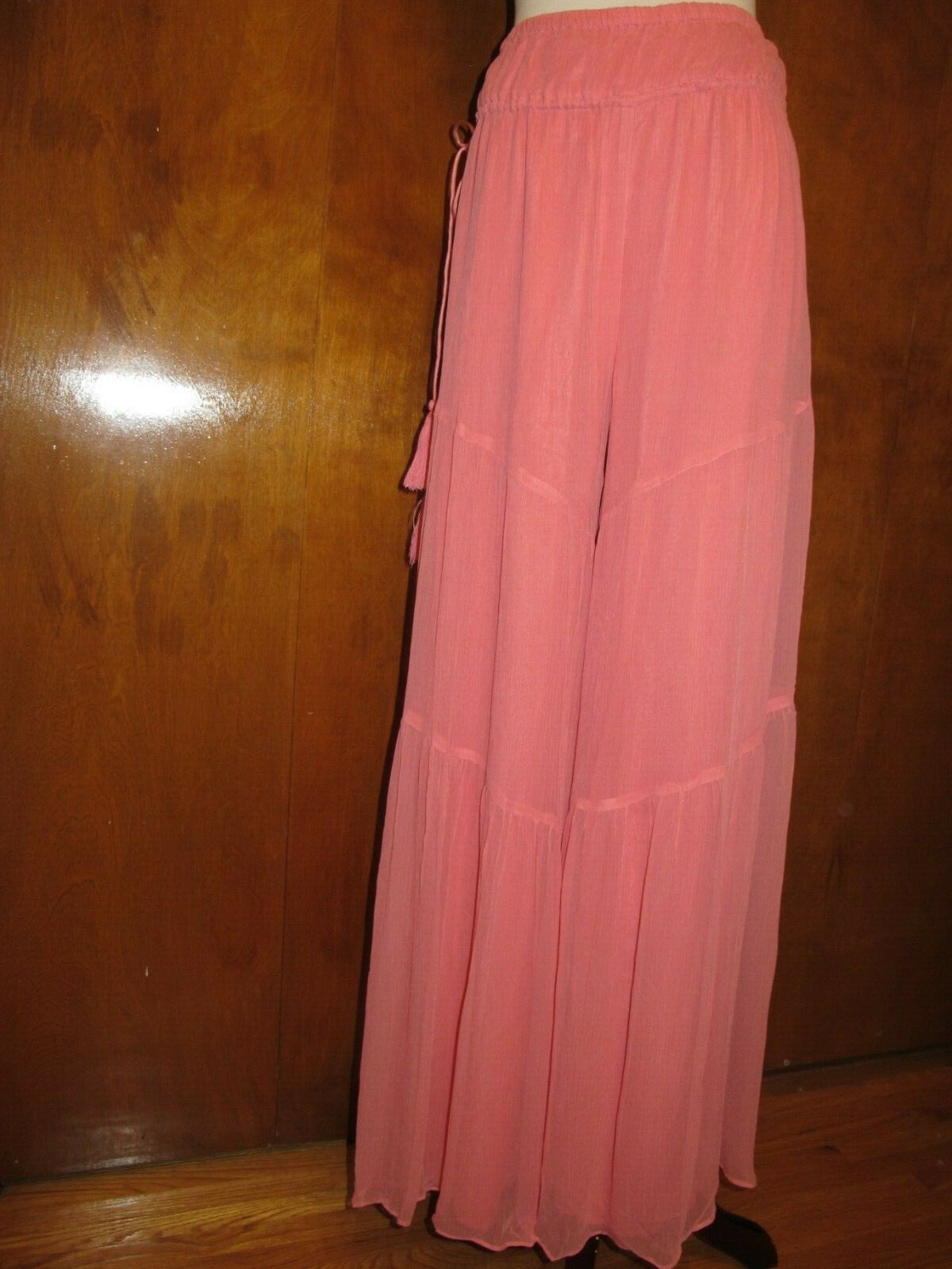 Anthropologie Elevenses Women’s Pink/Rose Rockport Wide Leg Pants Medium