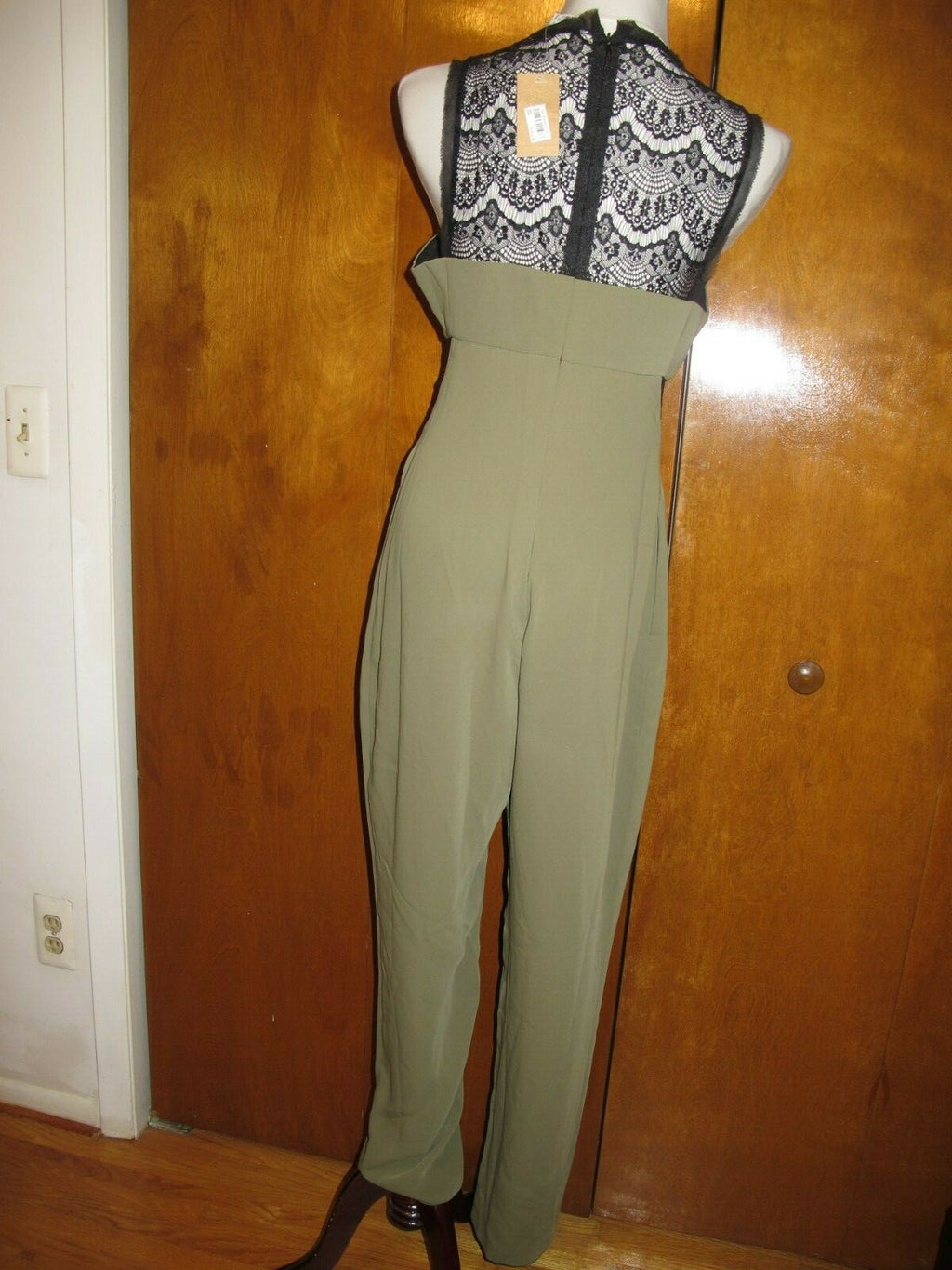 Rachel Roy women's army/black evening jumpsuit 