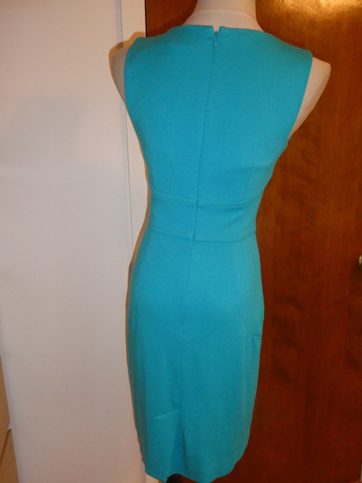 Trina Turk Women Lined Turquoise Teal Gorgeous Dress Size 2