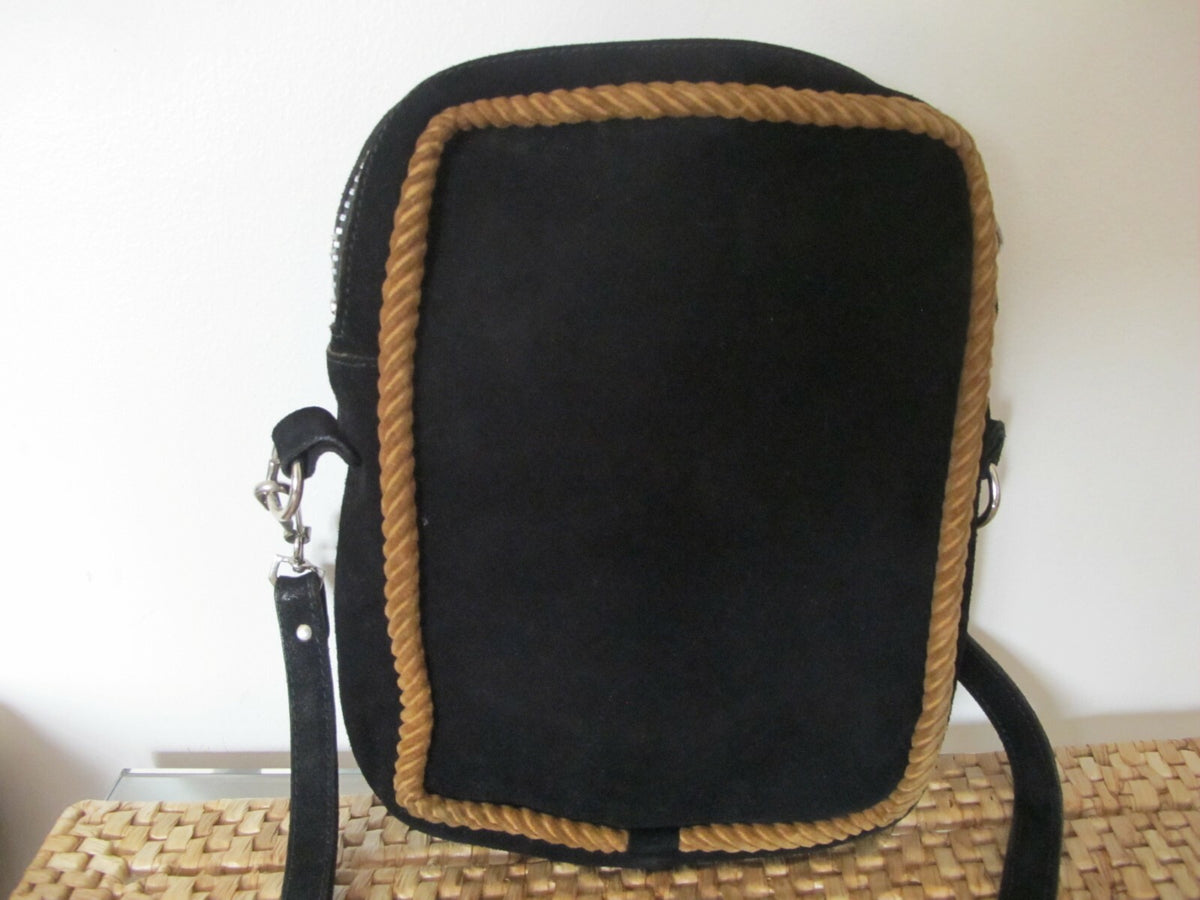 Vintage Women’s Leather Suede Shoulder Bag Bought In Italy