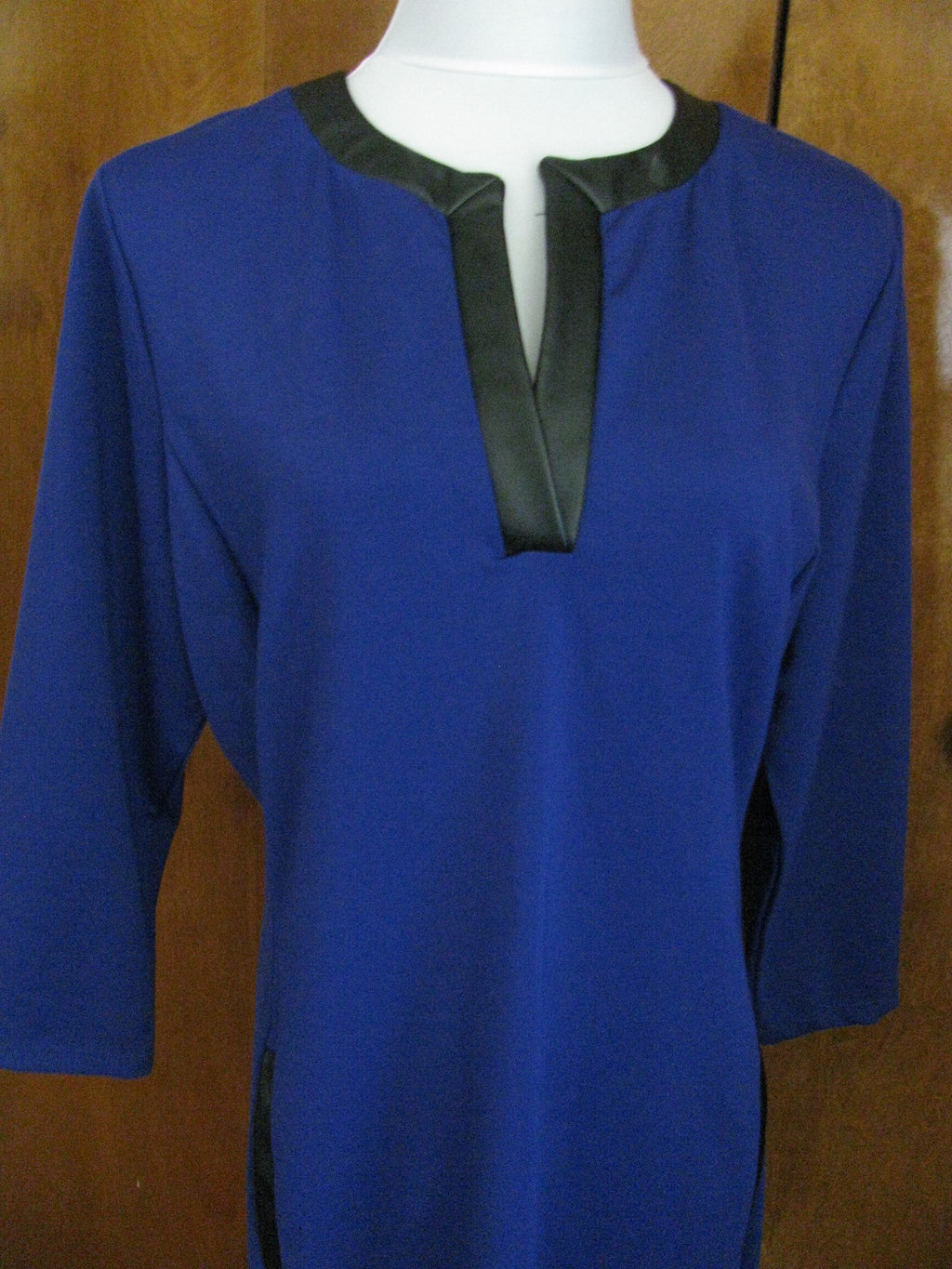 Ralph Lauren women's faux leather insert purple detailed NWT dress size Xlarge