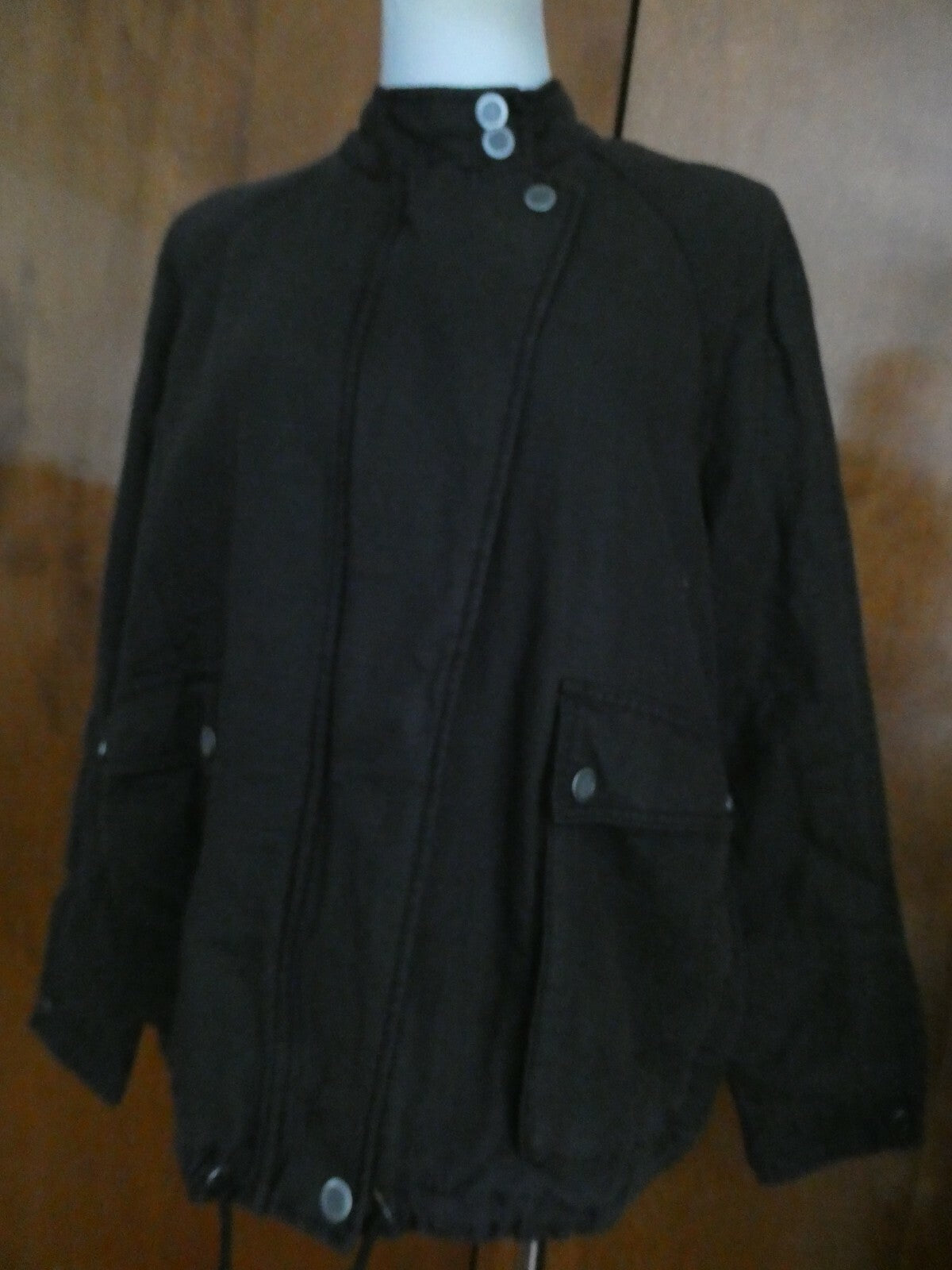 Free People women’s black soft cotton lined stylish jacket coat 