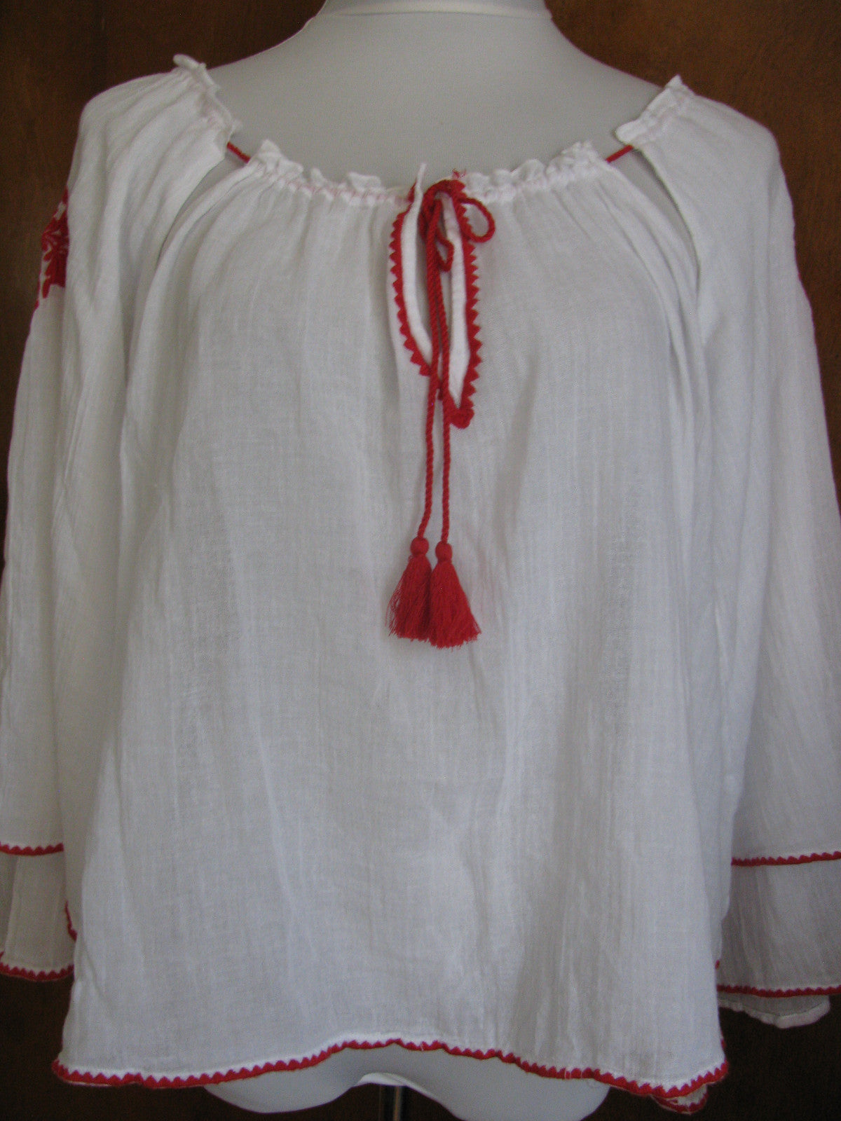 Ralph Lauren Denim & Supply women white cotton embroidered top