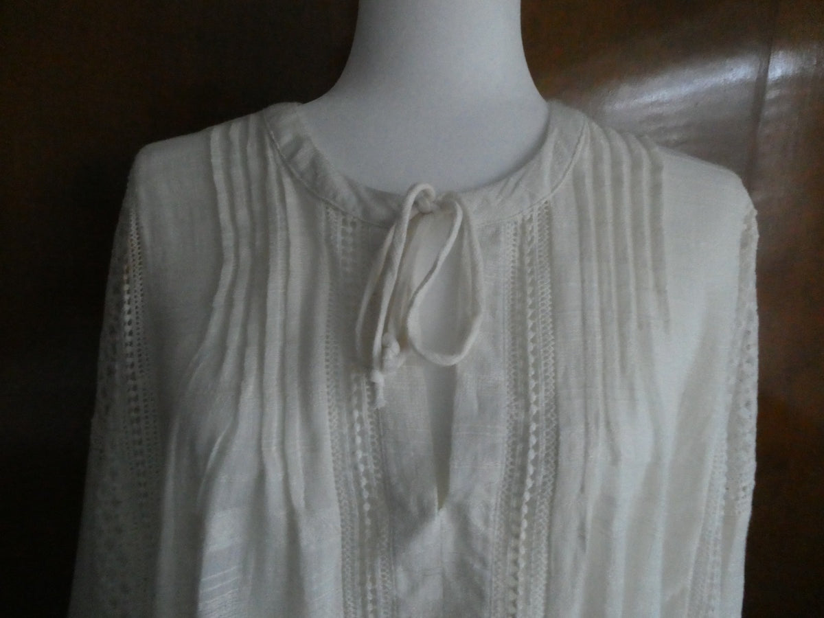 Free People women’s ivory 3/4 sleeves lined sweater dress size large