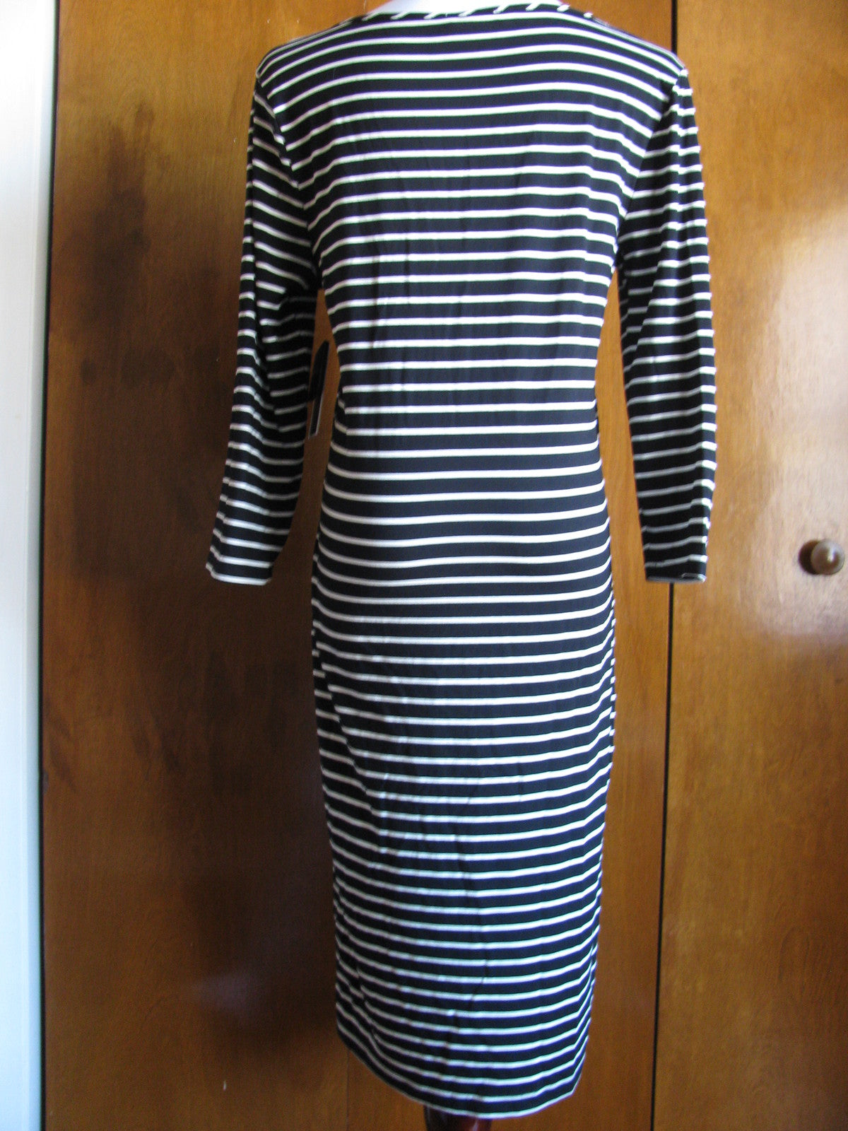 Juicy Couture LA women's black angel ivy stripe dress New