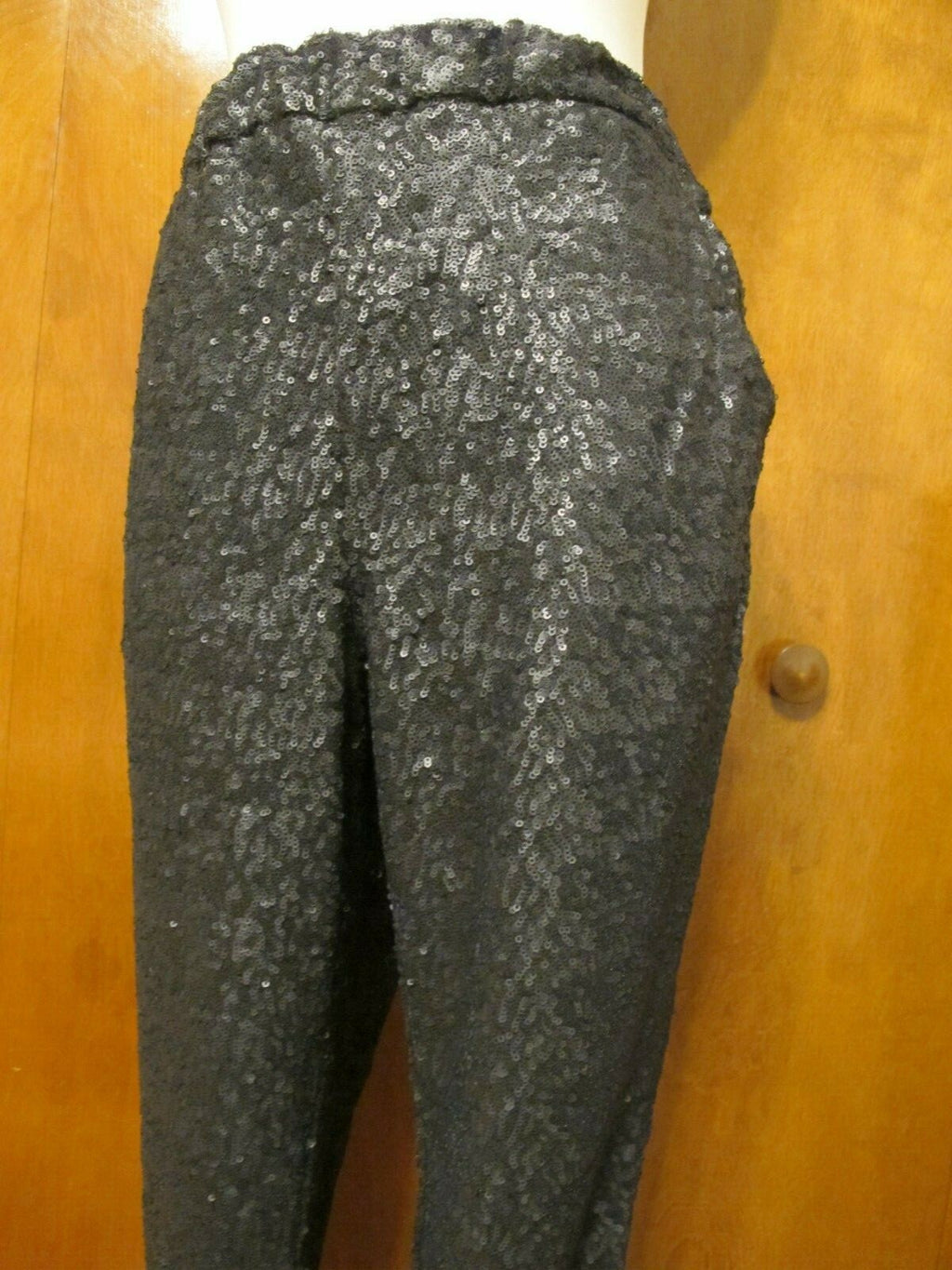 Free People Women's Black Evening Sequin Evening  Have Lined Pants Large