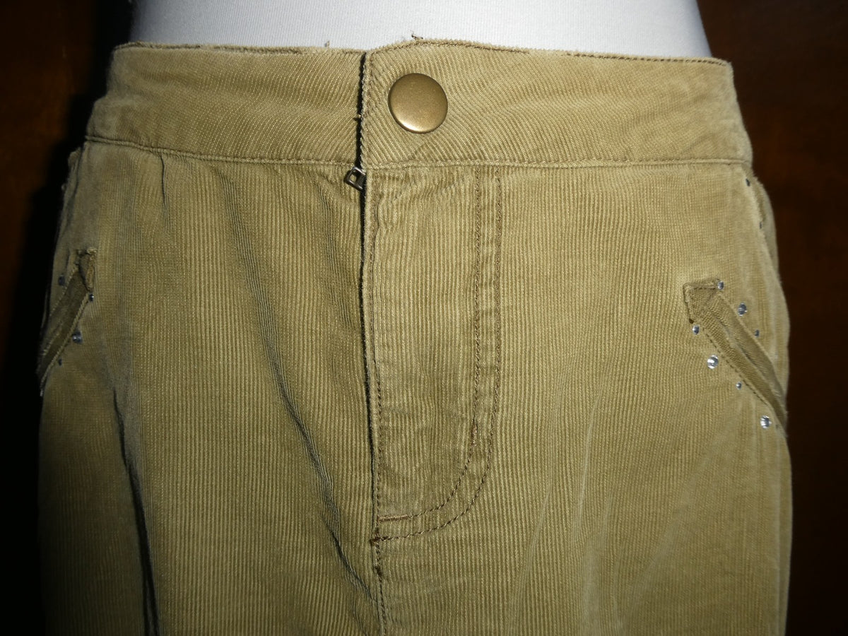 DANANG military green supper cute, supper soft skirt 100% cotton/silk large $150