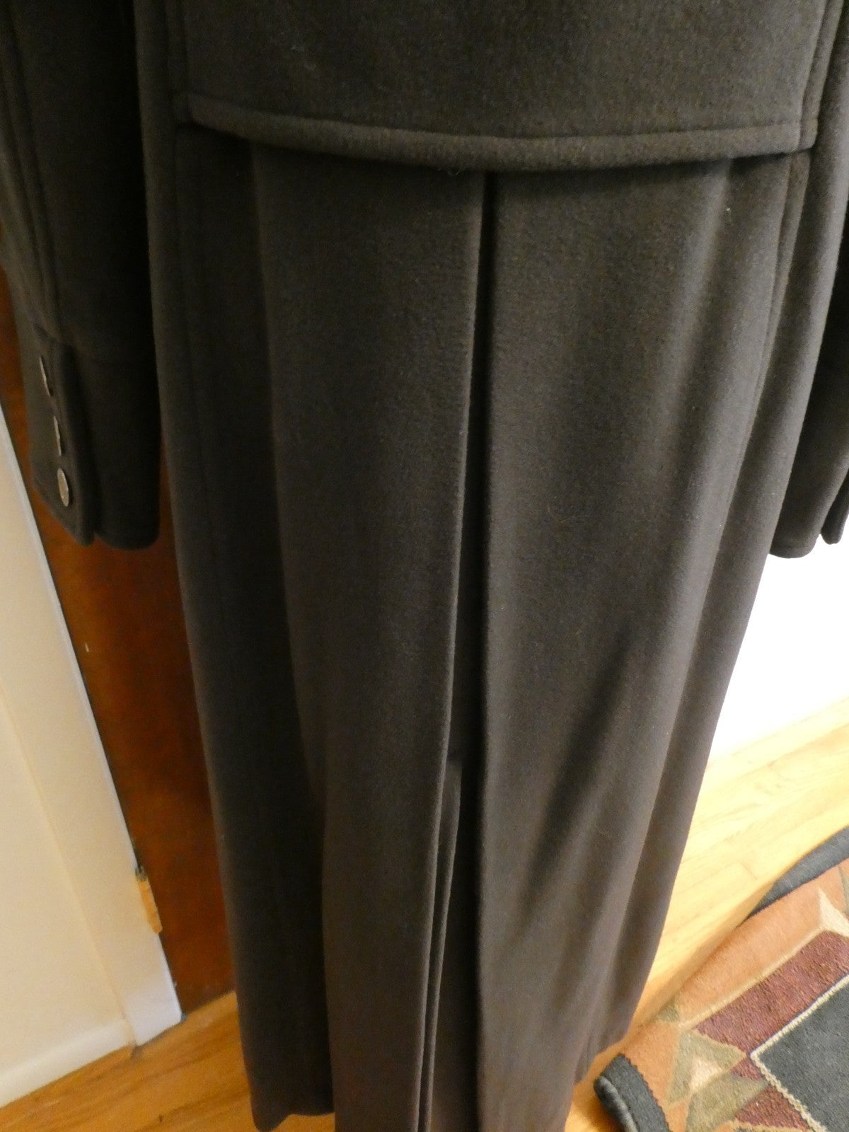 Marvin Richards Women's Long Wool Blend Coat Classic Winter Size 14(fit size8)