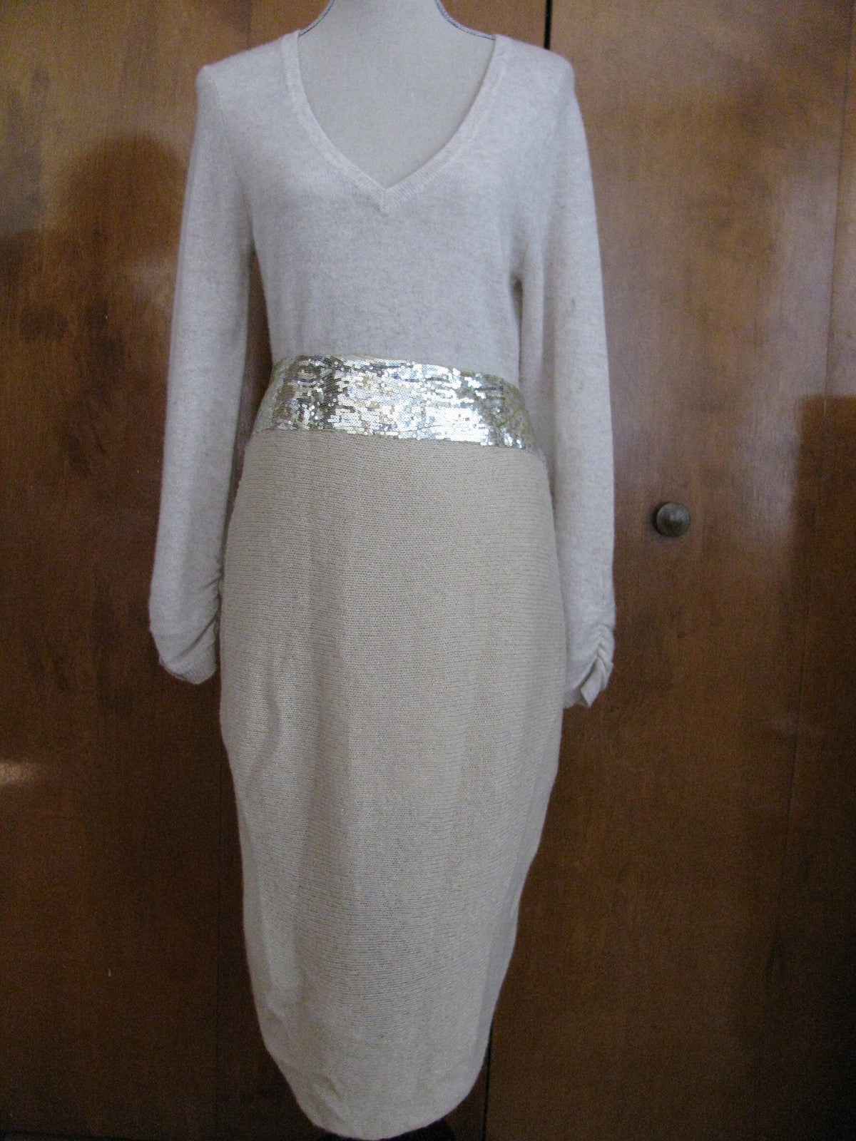 Free People Womens Ivory Assymetric Embelished Women's Skirt Size 1SZ Fits Large