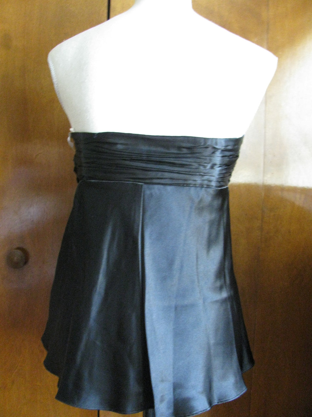 Laundry Shelli Segal women's black build in bra tunic top Size 12 New