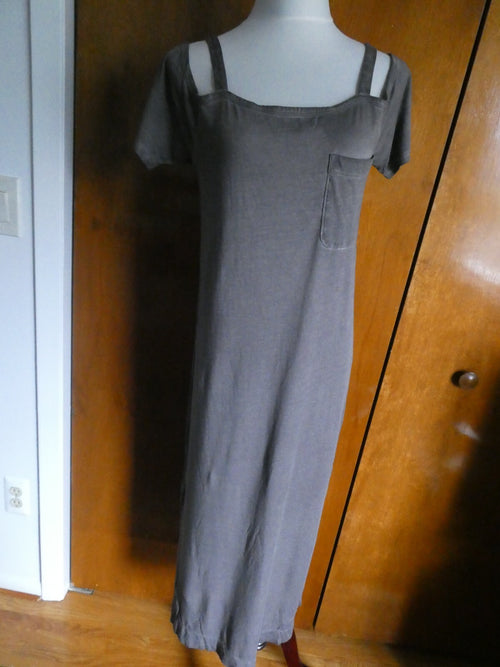 Anthropologie Cloth & Stone Women’s Gray Cold Shoulder Dress Size Small